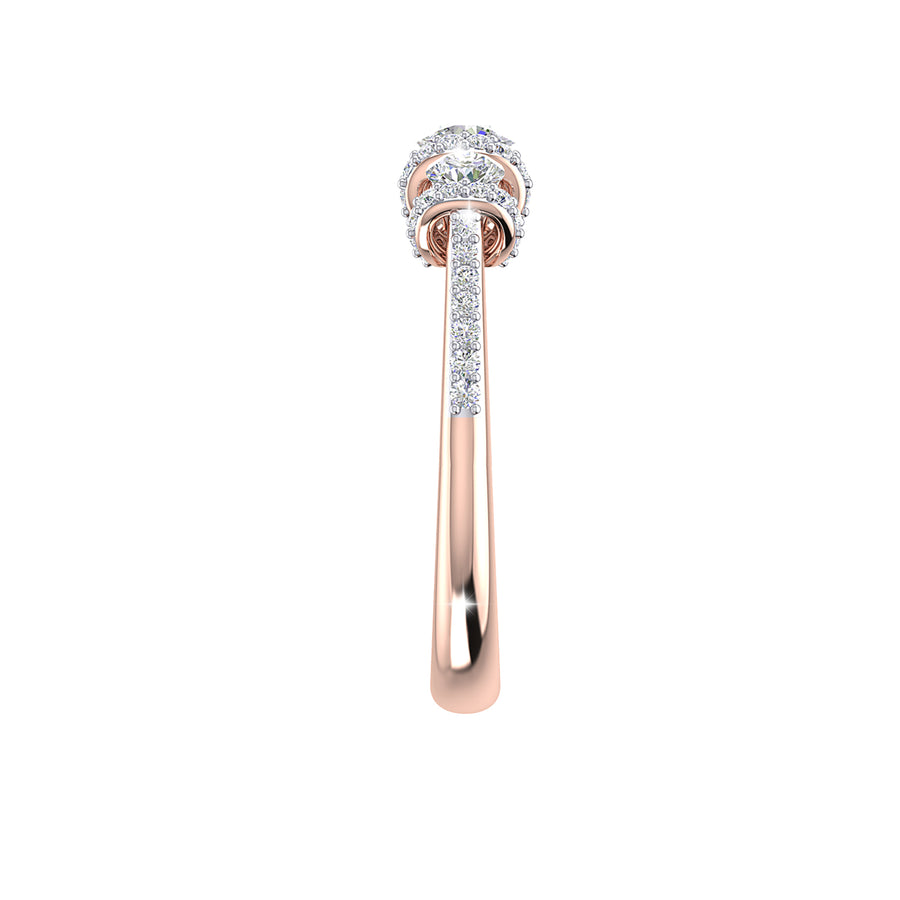 THE THREE ROSE SOLITAIRE RING